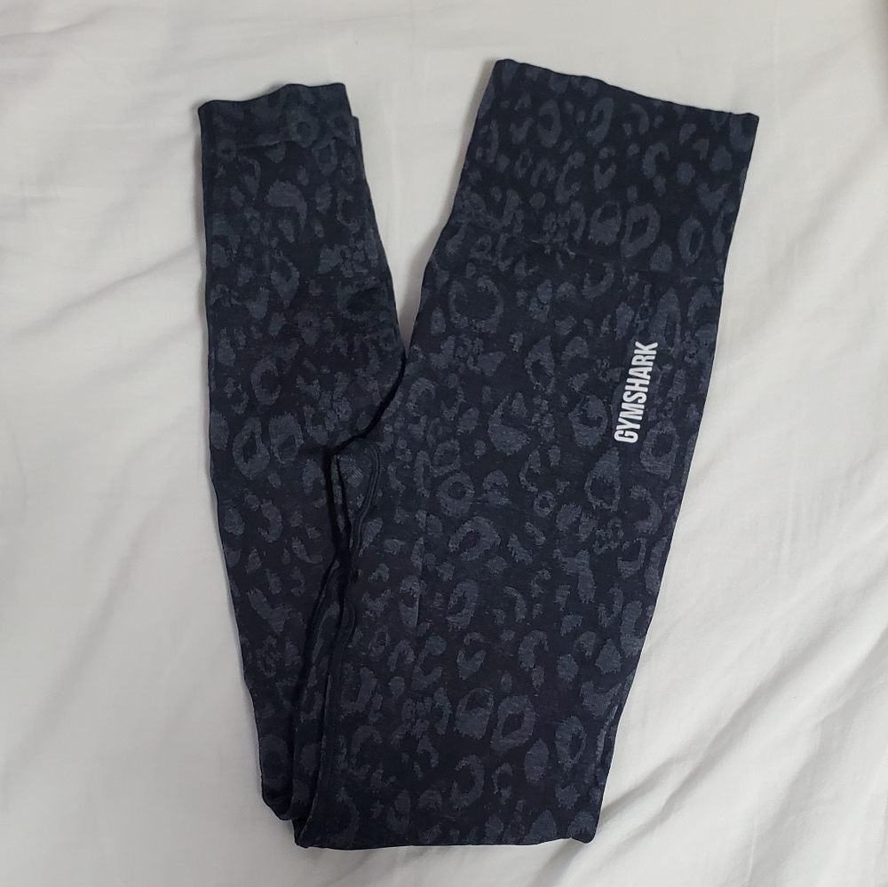 Gymshark Adapt Animal Seanless Leggings Black Cheetah